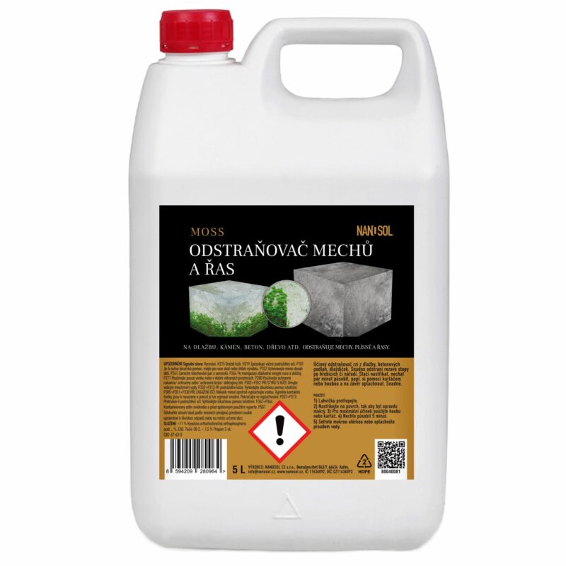 Odstraňovač zelených povlaků MOSS 5 L
