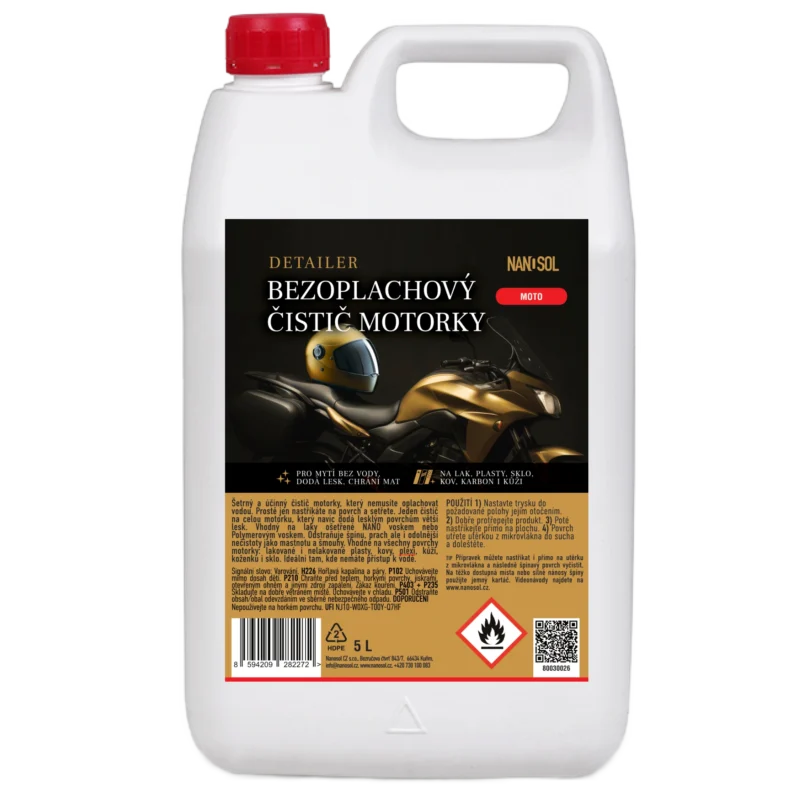 Bezoplachový čistič motorky DETAILER 5 L