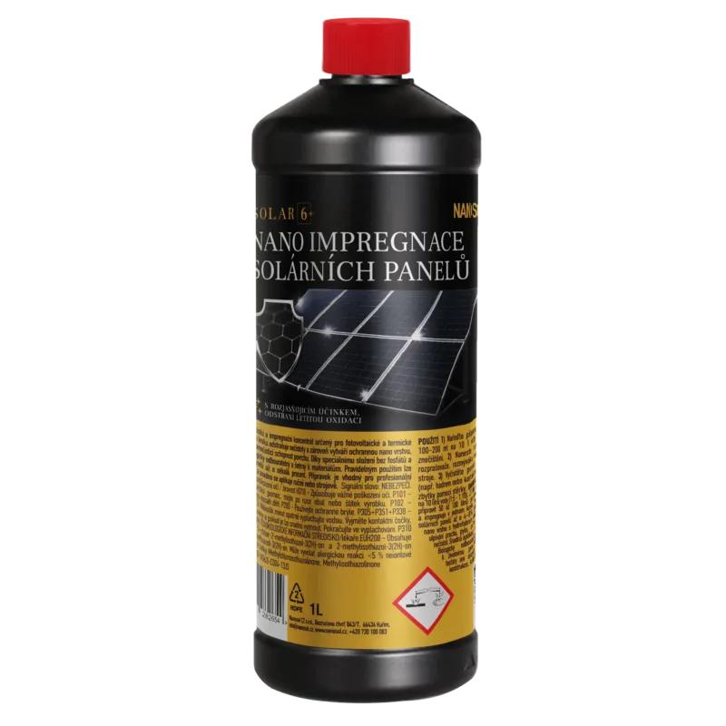 NANO impregnace solárních panelů SOLAR 6+ 1L