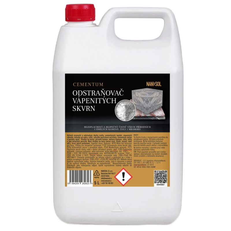 Odstraňovač vápenitých skvrn CEMENTUM 5 L