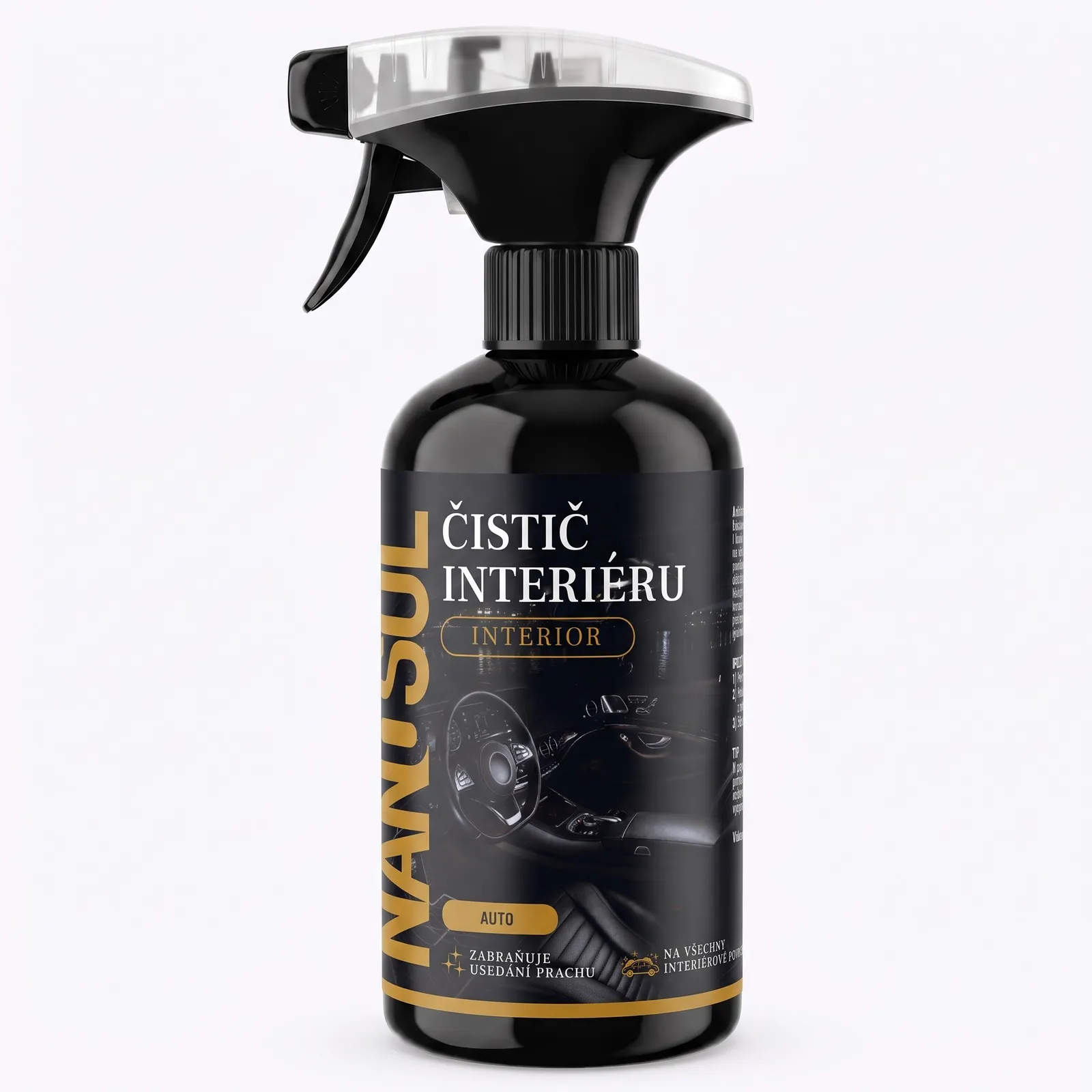 Čistič interiéru auta INTERIOR s antistatickým účinkem 500ml
