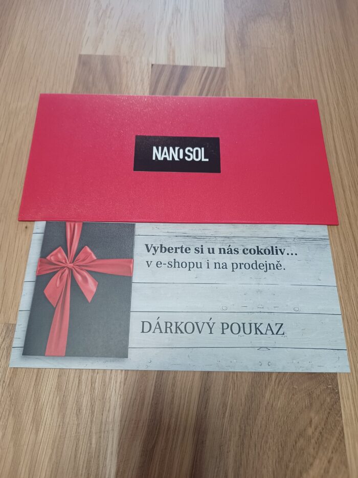 Dárkový poukaz od NANOSOL.