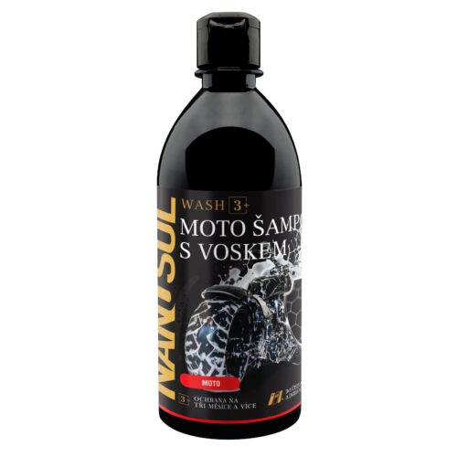 Motošampon s voskem WASH 3+ od Nanosol.